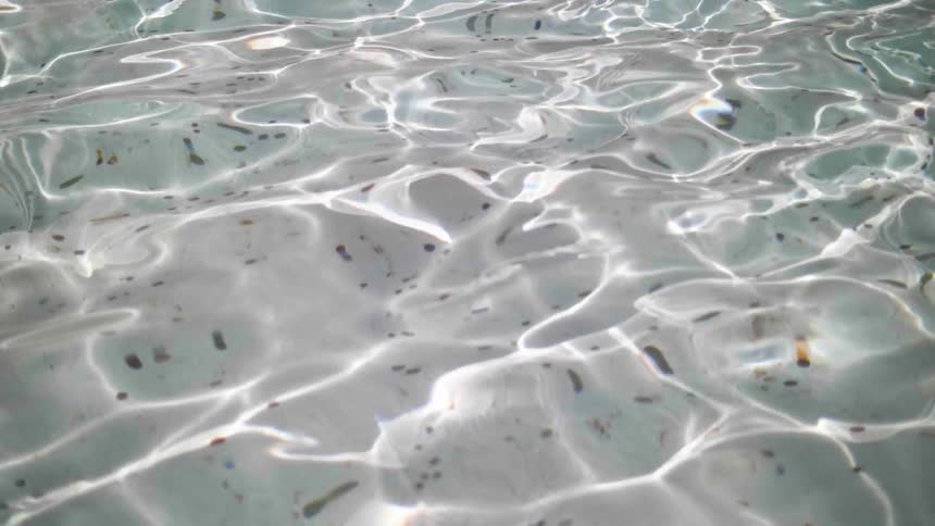 Trevi Fountain in Rome. Coins seen through the water
