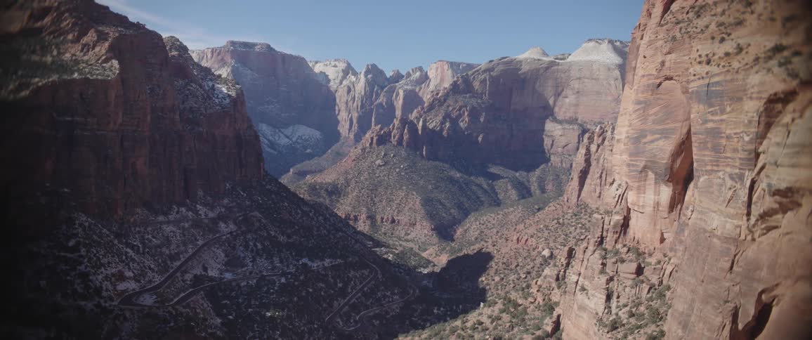 Cliffs line the canyon
