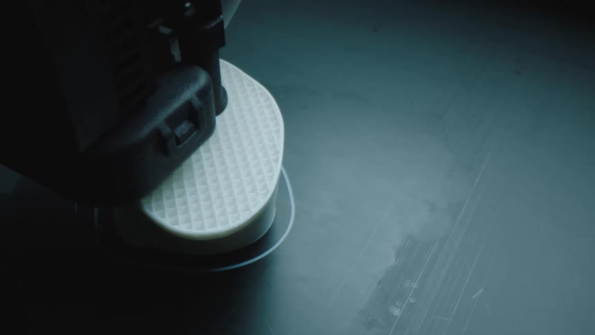 A polishing machine goes over an object multiple times