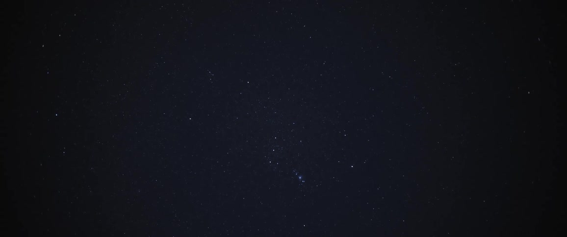View of the night sky with stars