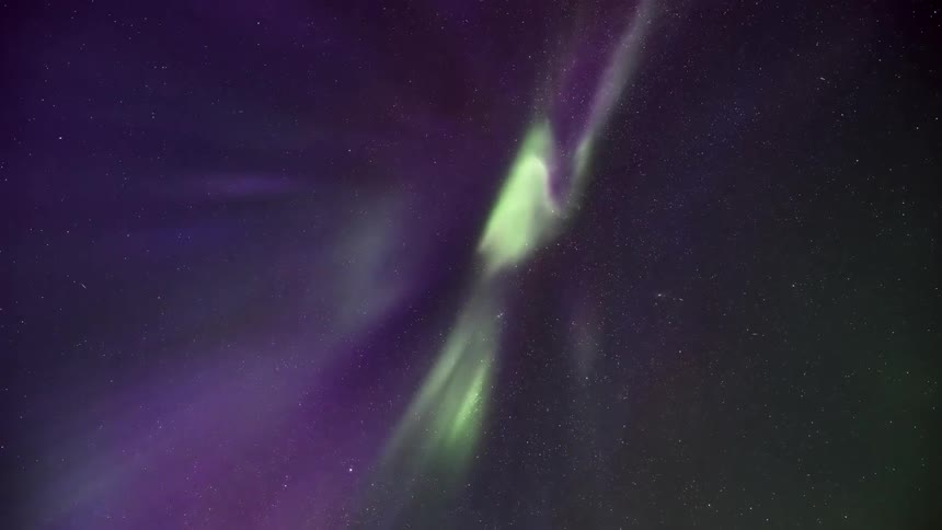 A colorful ray of lights