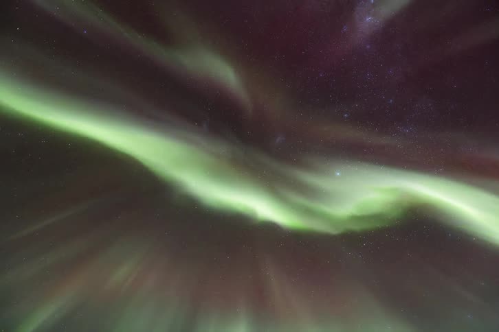 Night sky with Aurora Australis