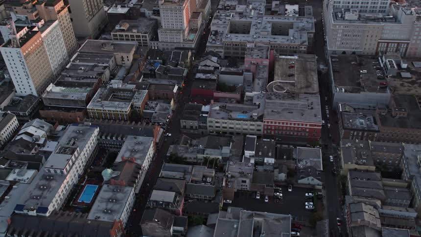 Aerial panorama of a metropolitan city like houses and buildings