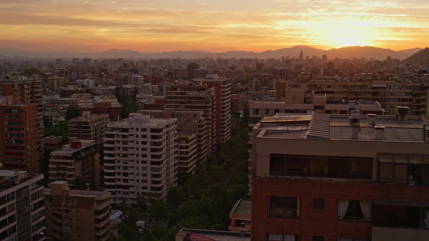 An aerial clip of a suburb