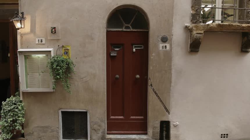 Outside view of an arched doorway