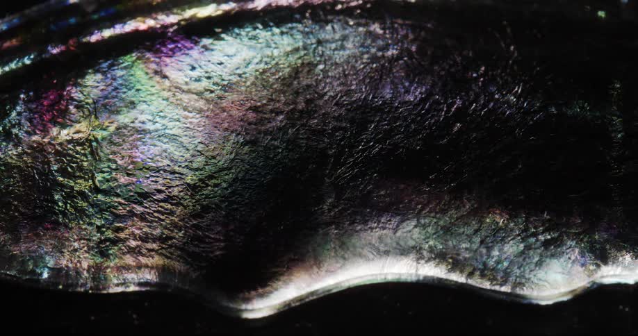 Abstract art of the sea coast at night