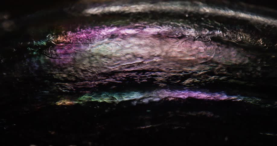 The liquid moves around
