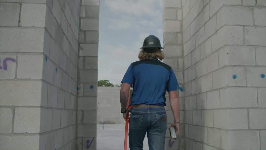 A man working on a construction site during the day