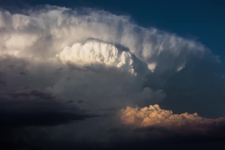 Time lapse of cloud formations moving in the sky