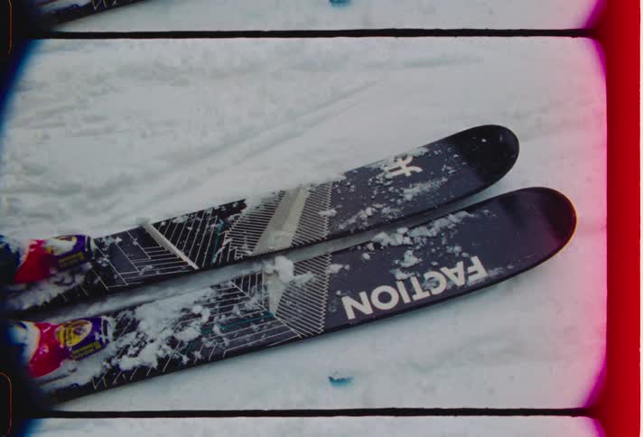 A pair of skis on top of snow