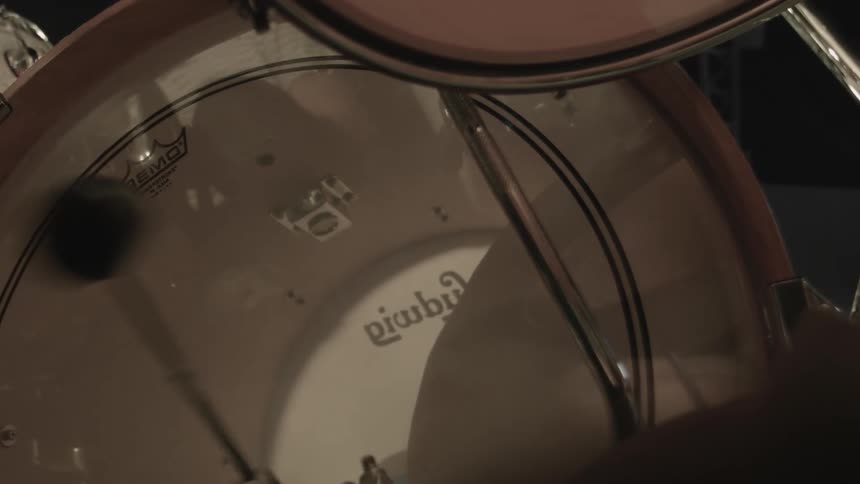 Close on a moving drum
