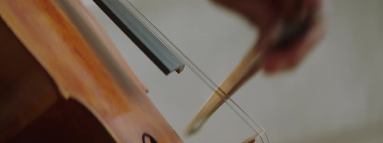 A clip of a person playing a violin