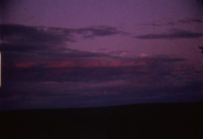 A cloudy sky at sunset