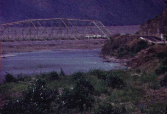 A bridge over a river