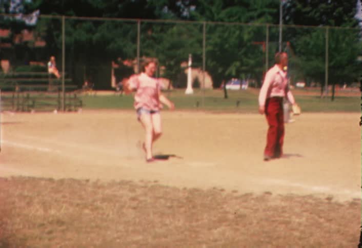 Children playing a baseball game