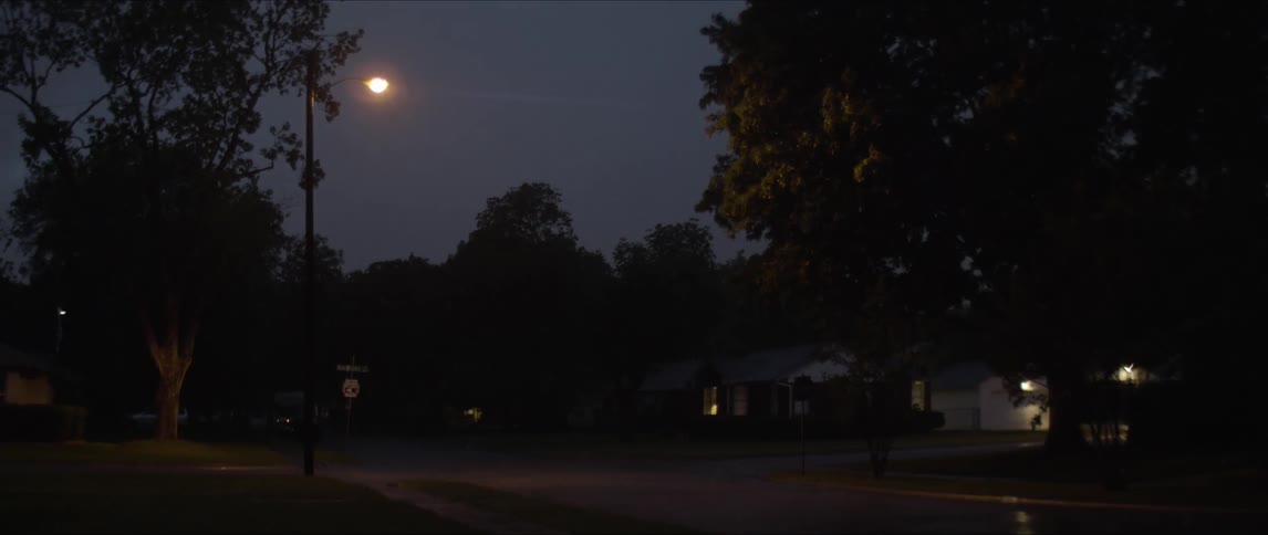 The night sky in this neighborhood briefly flashes