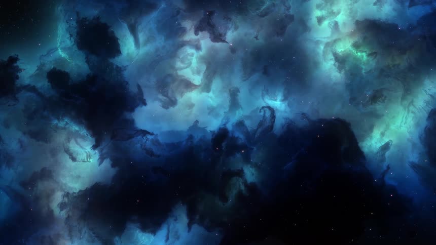 Dark and blue abstract fluid texture