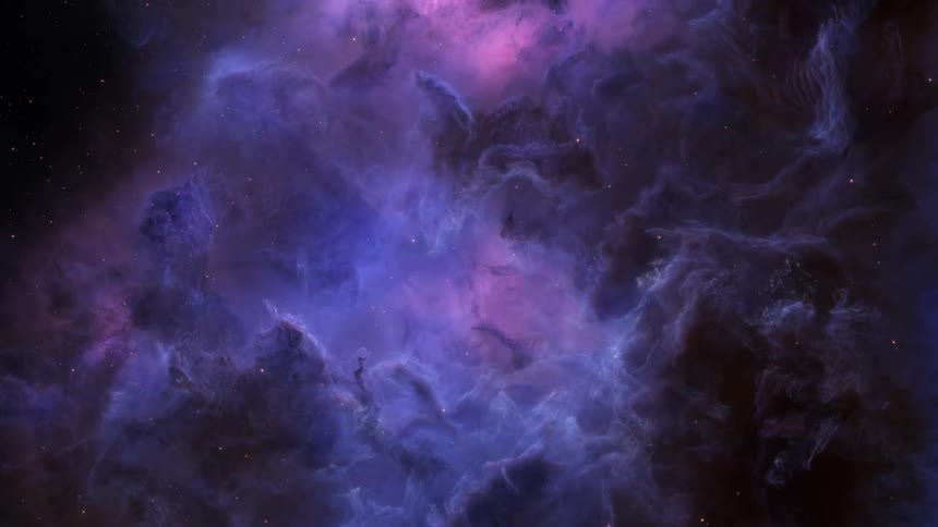 Dark purple space nebula