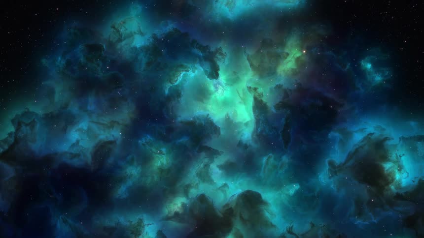 Dazzlingly colorful galaxies can be seen in the darkness of outer space