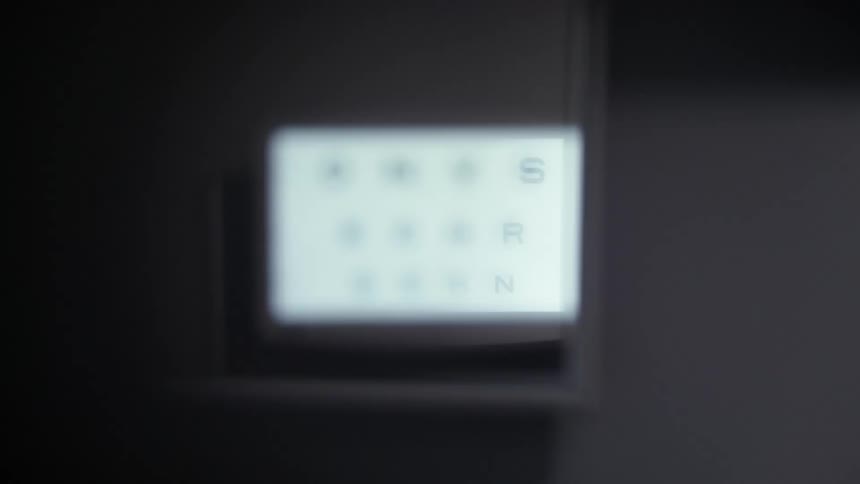 Small screen with letters in different sizes