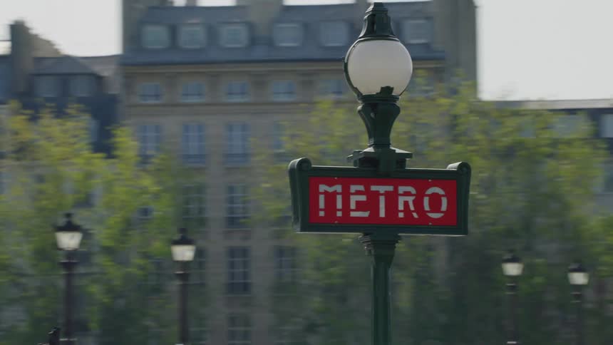 Subway sign in a metropolis