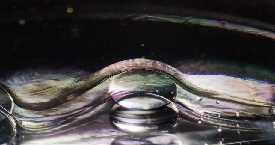 A bubble moving in some liquid