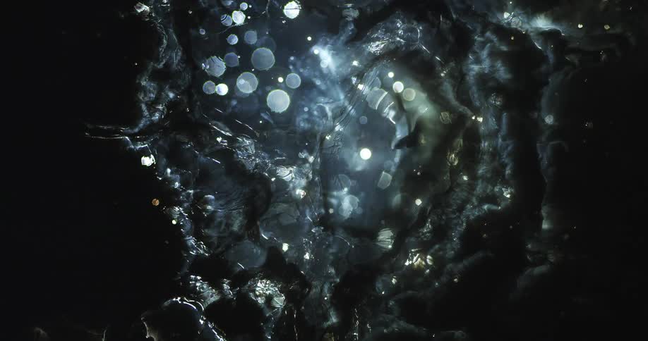 A computer effect of an expanding blob