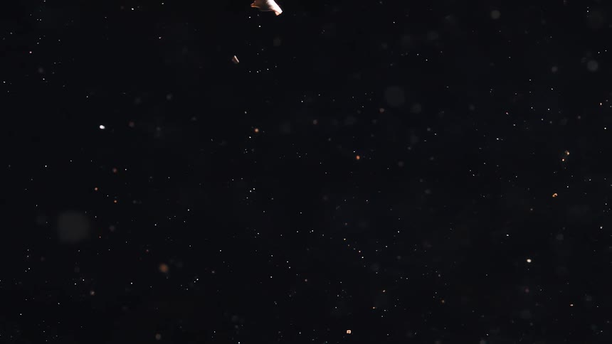 Dust is floating in the air