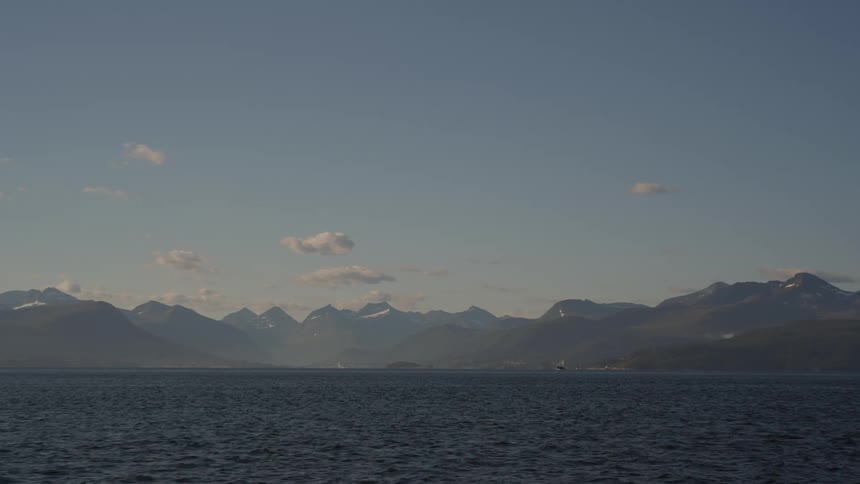 Water flows past a coastal area