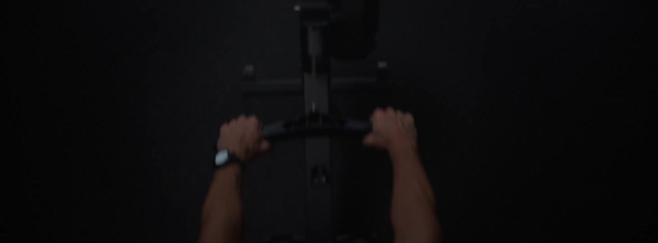 A man working out on a machine