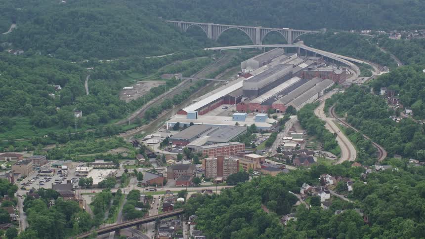 The town has many warehouses in it