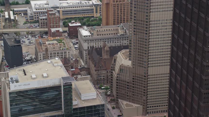 Aerial view of the city of pittsburgh