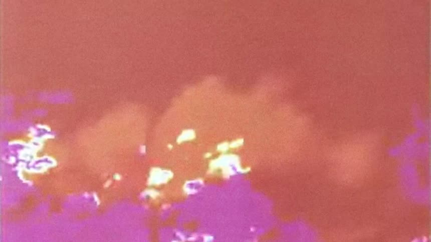 The film has bright colors moving around