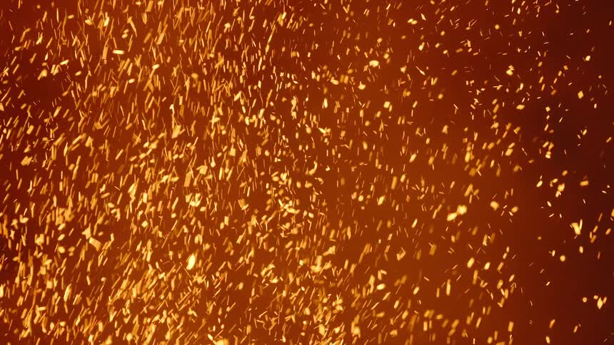 A fire is burning and giving off smoke