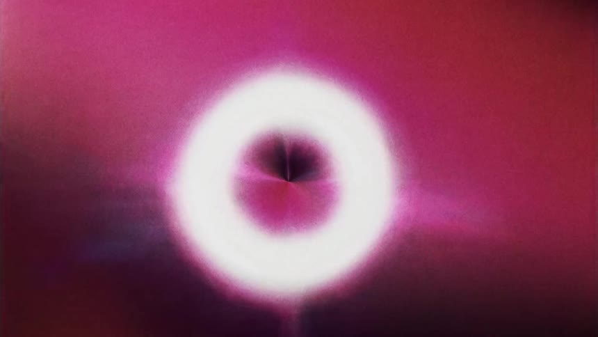 Rounded white light on an abstract red background