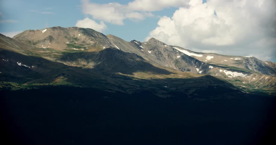 Buildings in a remote mountain valley