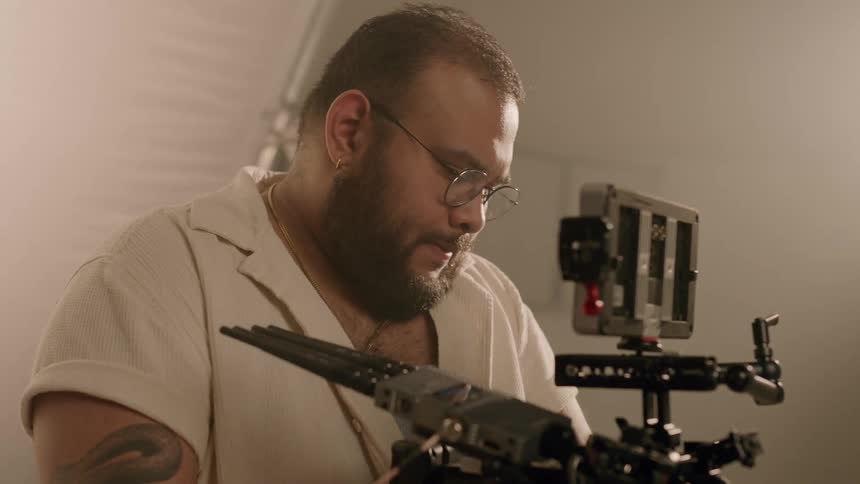 A man with a camera