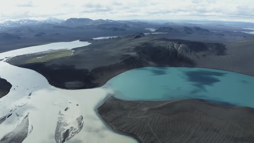 Blue crater lake