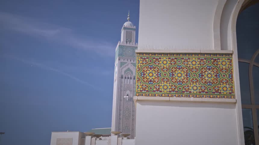 A mosque with tower