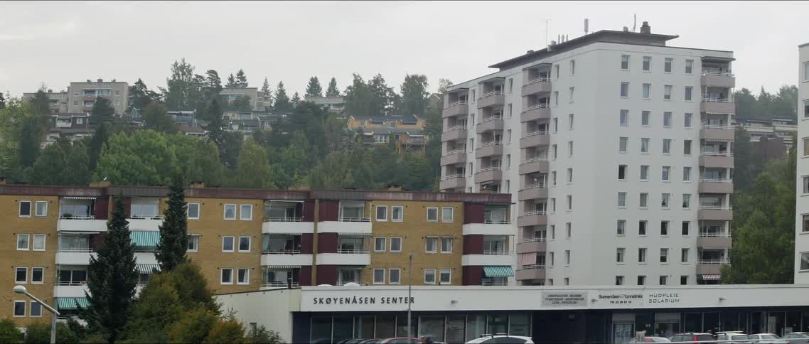 A clip of a community and its buildings