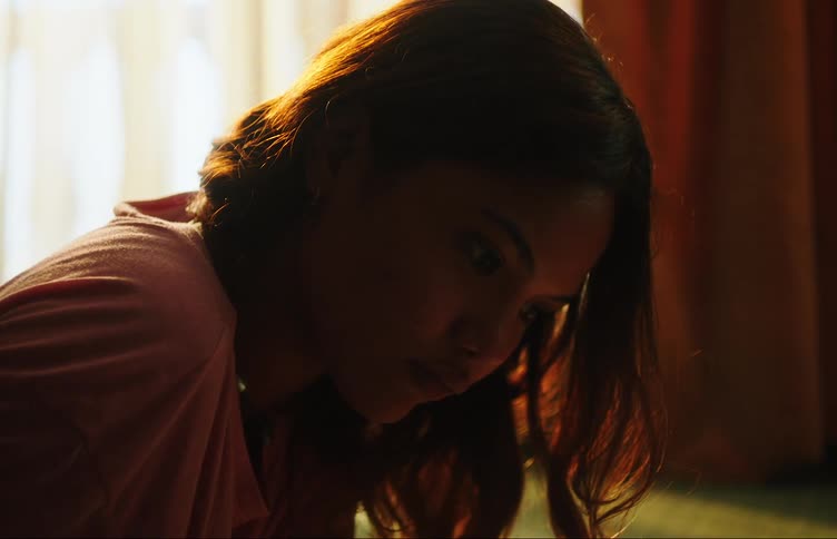 A lady studying in the room