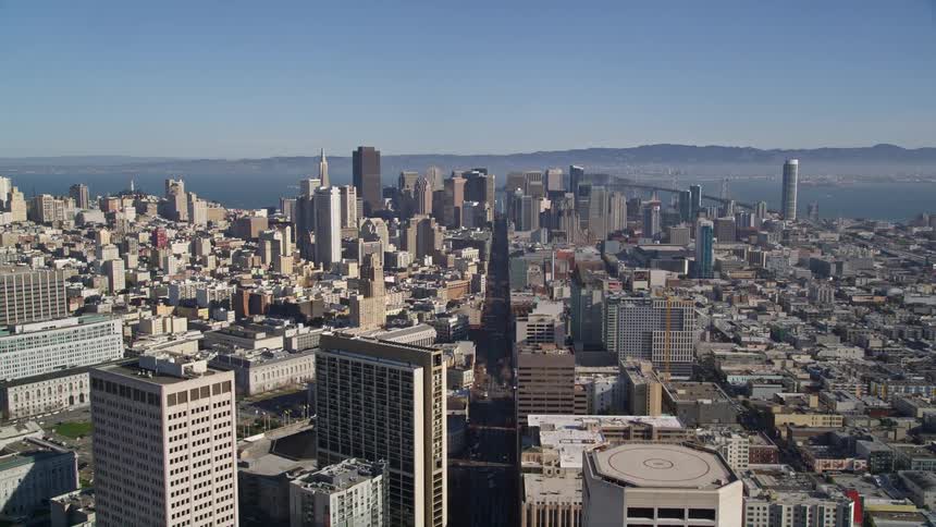 An aerial view of san francisco california