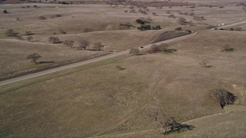 An aerial clip of a vast land