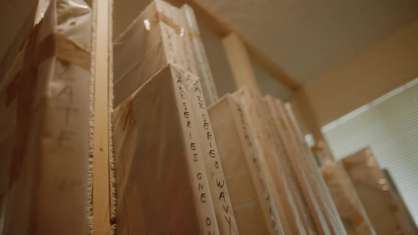 An installation in an art gallery