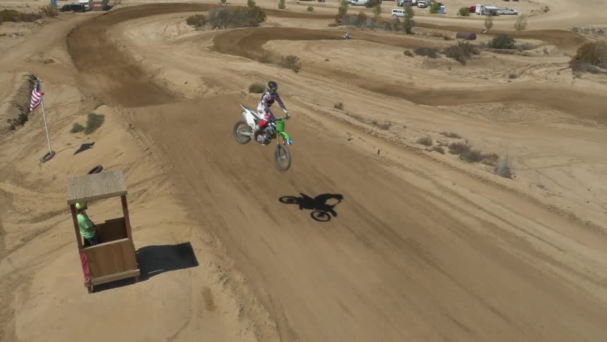 A dirt bike track