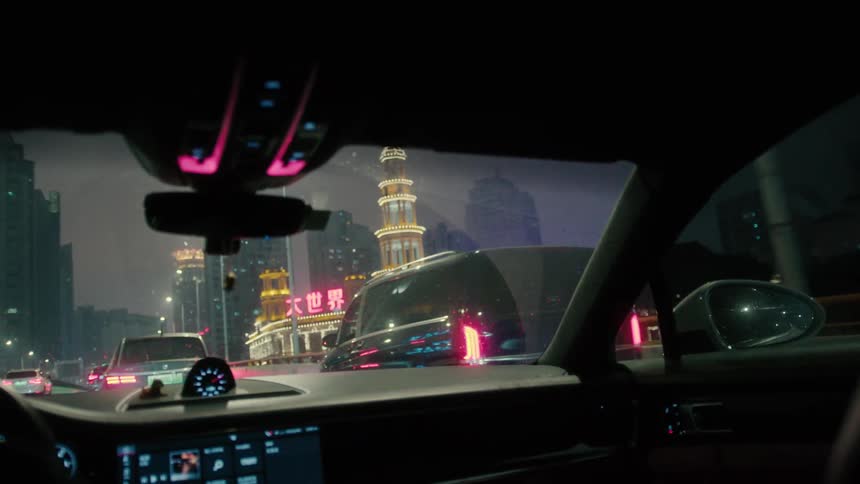 Traffic is moving through the city