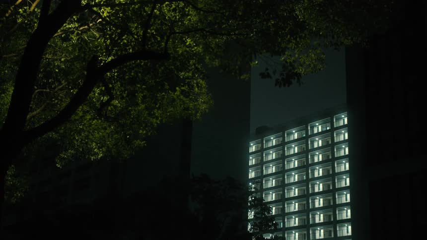 The building has many levels