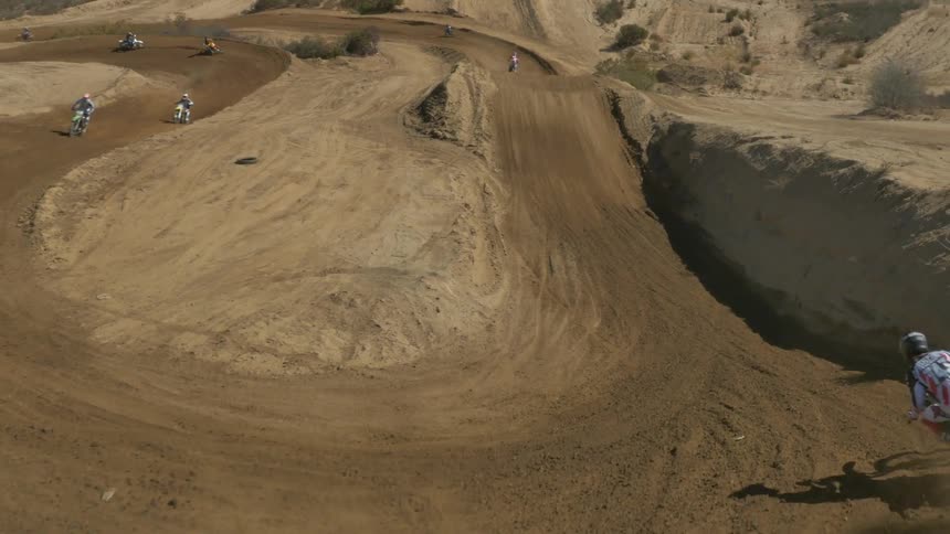 A dirt bike track