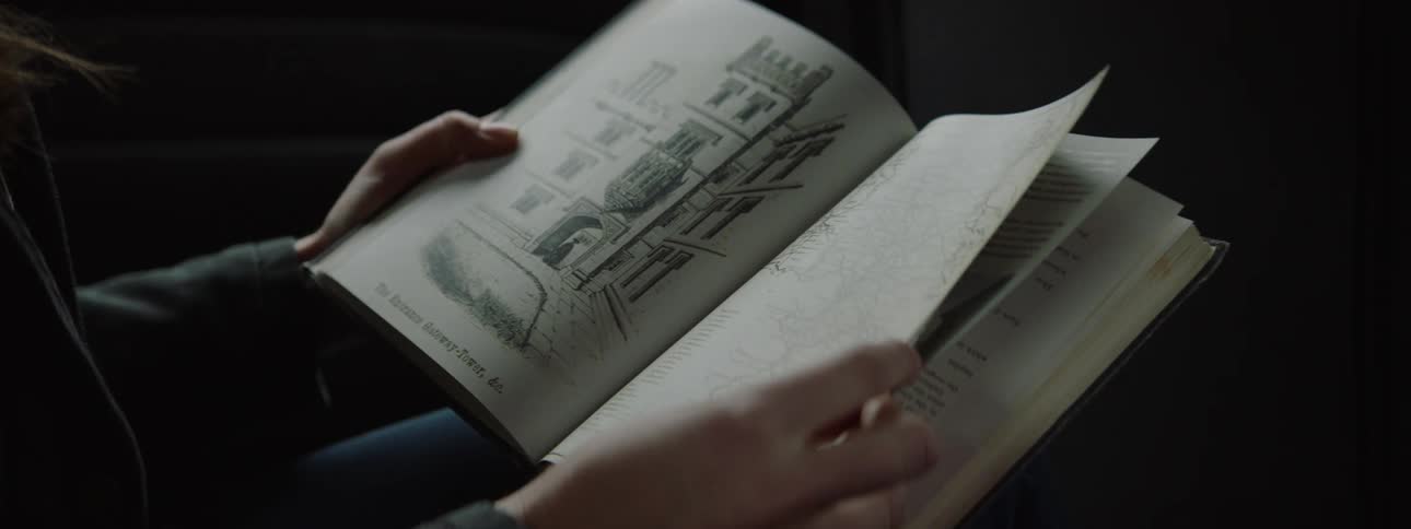 A person is reading a book