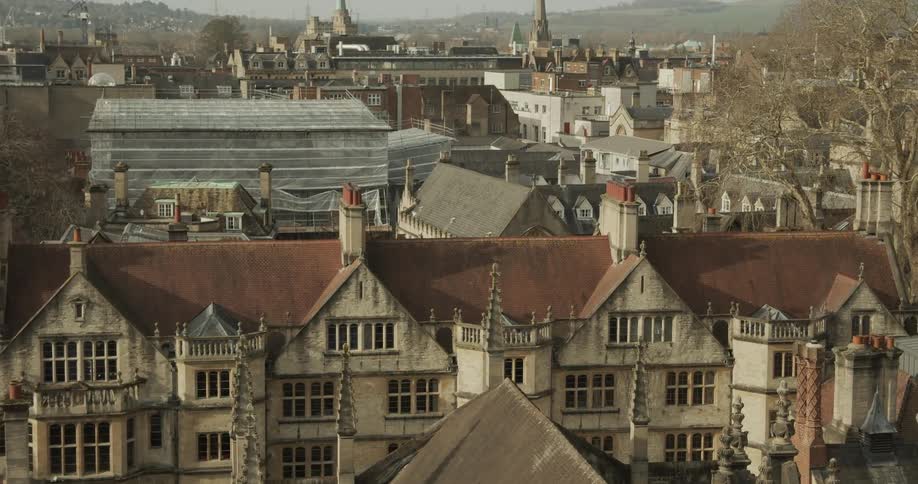 The exterior of brasenose college and the surrounding buildings